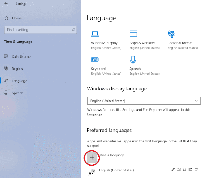 Windows 10 Korean keyboard step 4