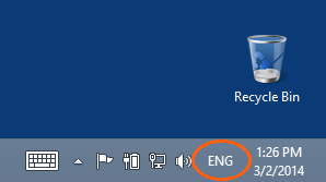 Language bar