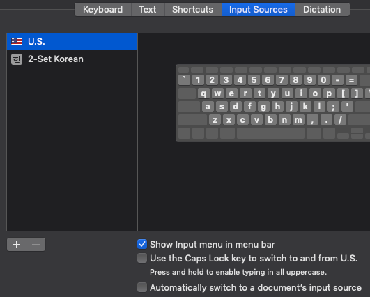 Mac OS X Korean keyboard step 5