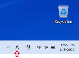 Windows 11 Korean keyboard step ko-a