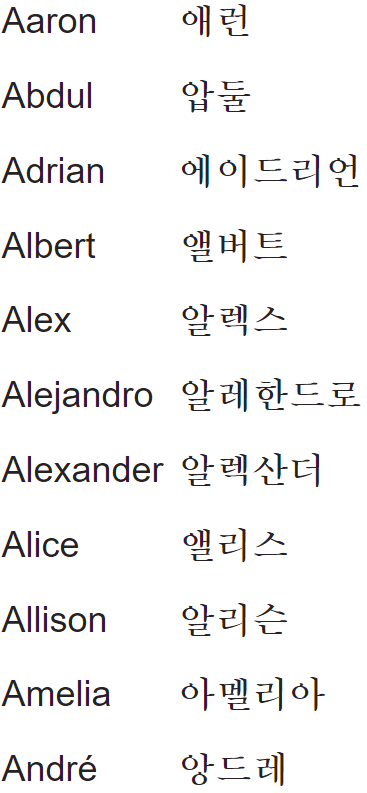 my name in korean A1