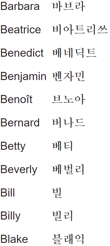 my name in korean B1