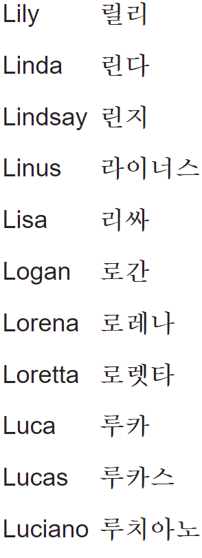 my name in korean L2