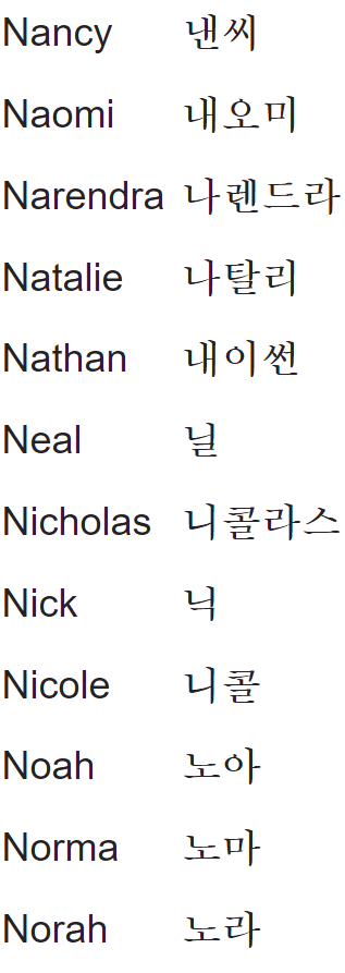 my name in korean N1